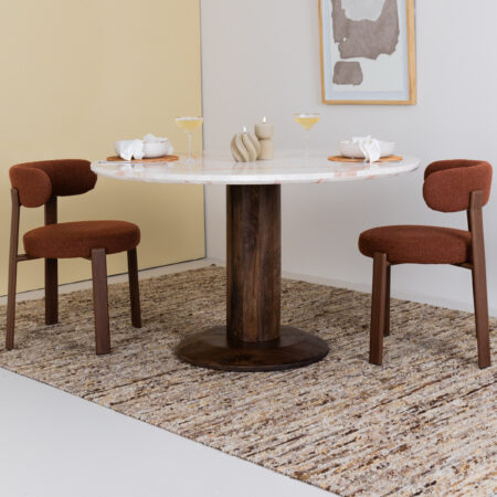 Eleonora Ronde Eettafel Ted Marmer en mangohout