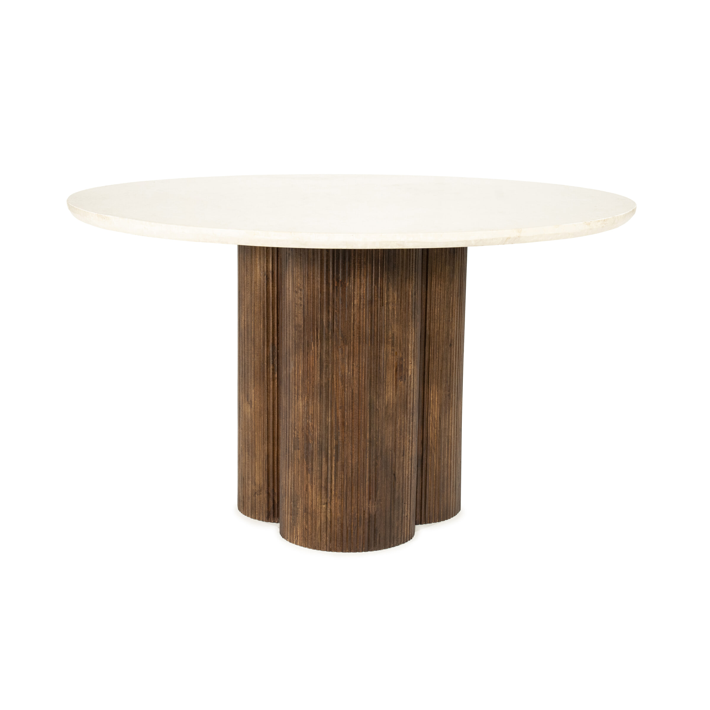 Eleonora Ronde Eettafel Xanni Marmer en Mangohout