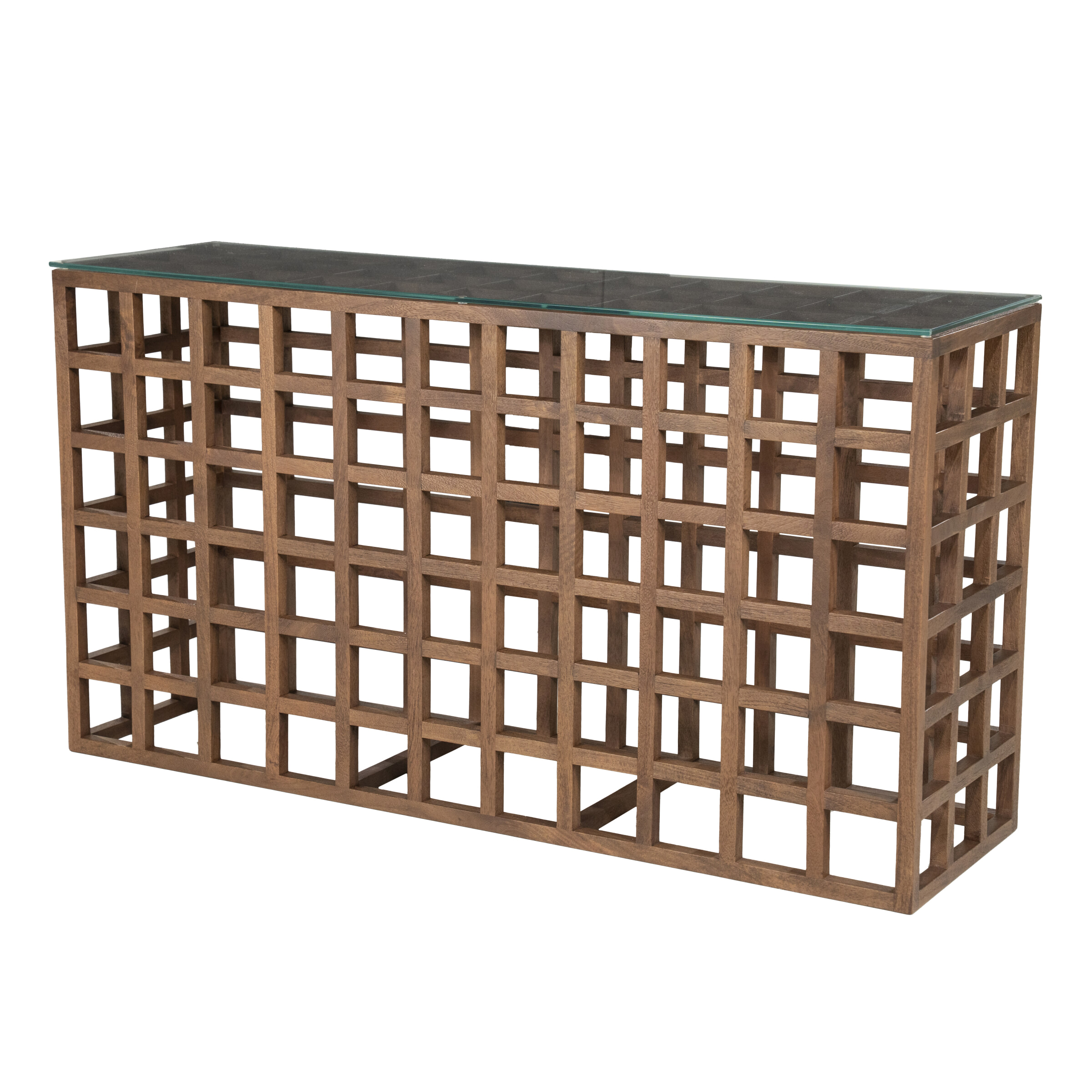 Eleonora Sidetable Heras Mangohout en glas