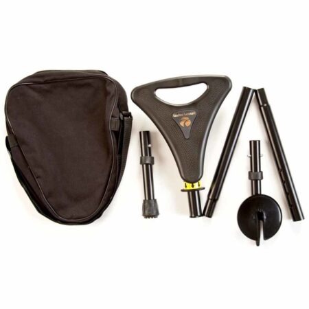 Elite Seat Packaway - zwart | Wandelstok met zitje | Opvouwbaar | Met opbergtas | Aluminium | Mobiliteit | LLP001-BK | ThuiszorgwinkelXL