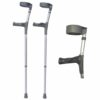 Elleboogkruk Ergonomisch (set van 2 stuks) | Hoogte handvat: 72 - 98 cm | Loopkrukken | Anatomische handgrepen | Gesloten manchet | ThuiszorgwinkelXL