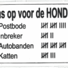 Emaille bord pas op voor de hond lichte kwaliteit |