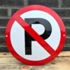 Emaille bord verboden te parkeren | Topemaille