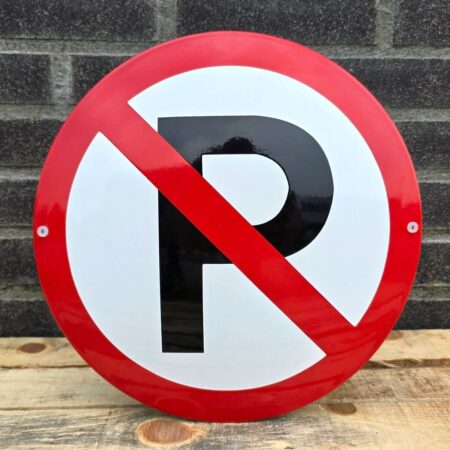 Emaille bord verboden te parkeren | Topemaille
