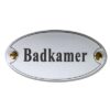 Emaille deurbord ovaal Badkamer | Topemaille