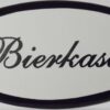 Emaille deurbord ovaal Bierkast | Emaigro