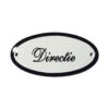 Emaille deurbord ovaal Directie | Emaigro