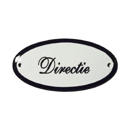 Emaille deurbord ovaal Directie | Emaigro