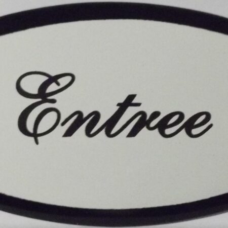 Emaille deurbord ovaal Entree | Emaigro