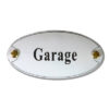 Emaille deurbord ovaal Garage | Topemaille