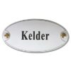 Emaille deurbord ovaal Kelder | Topemaille