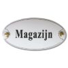 Emaille deurbord ovaal Magazijn | Topemaille