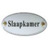 Emaille deurbord ovaal Slaapkamer | Topemaille