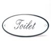 Emaille deurbord ovaal Toilet | Topemaille