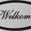 Emaille deurbord ovaal Welkom | Emaigro