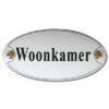 Emaille deurbord ovaal Woonkamer | Topemaille