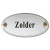 Emaille deurbord ovaal Zolder | Topemaille
