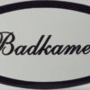 Emaille deurbordje Badkamer ovaal | Emaigro