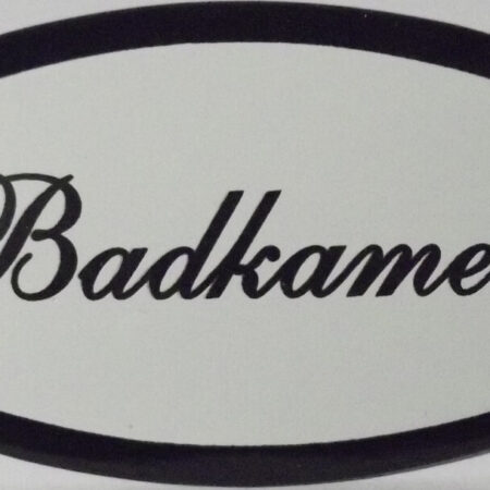 Emaille deurbordje Badkamer ovaal | Emaigro