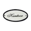 Emaille deurbordje Kantoor ovaal | Emaigro
