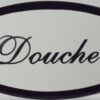 Emaille deurbordje ovaal Douche | Emaigro