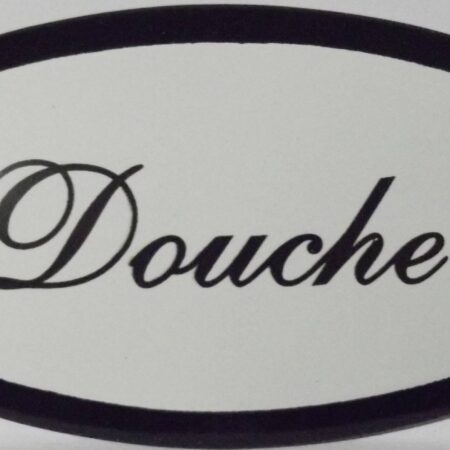 Emaille deurbordje ovaal Douche | Emaigro