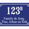 Emaille naambord lang | Topemaille