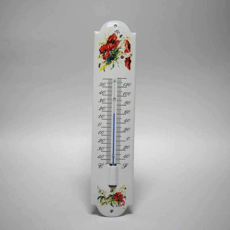 Emaille thermometer Klaproos | Topemaille