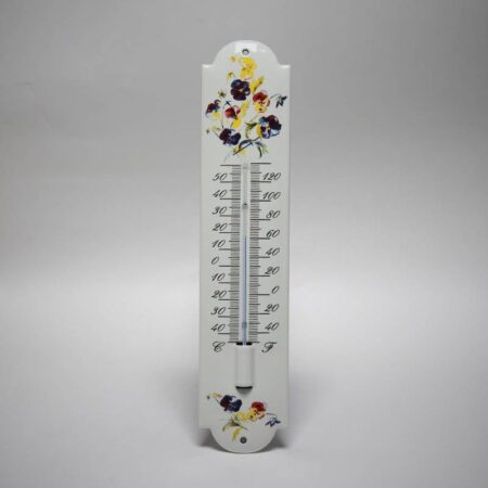 Emaille thermometer Viooltjes | Topemaille