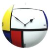 Emaille wandklok moderne kunst | Topemaille