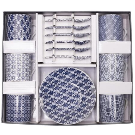 Espresso Set Donkerblauw - Nippon Blue - 18-Delig 80 ml | Tokyo Design Studio