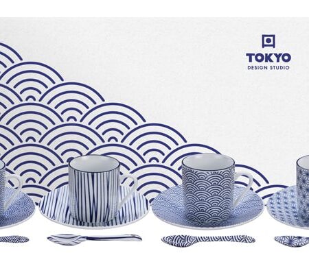 Espresso Set Nippon Blue - Tokyo Design Studio - 12 stuks 80ml | Tokyo Design Studio