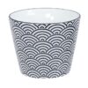 Espressokopje - Tokyo Design Studio Nippon Black - Zwart-Wit Golven - 180ml 8.3x6.5cm | Tokyo Design Studio