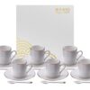 Espressoset Wit met Goud - Nippon White - Tokyo Design Studio - 18-delig - 80ml | Tokyo Design Studio