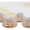 Espressoset wit en goud - Nippon Gold - Tokyo Design Studio - 12 stuks - 80ml | Tokyo Design Studio