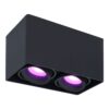 Esto smart Opbouwspot - Vierkant - Plafondspot - 2-Lichts - Kantelbaar - RGBWW - Wifi + Bluetooth - Google Home