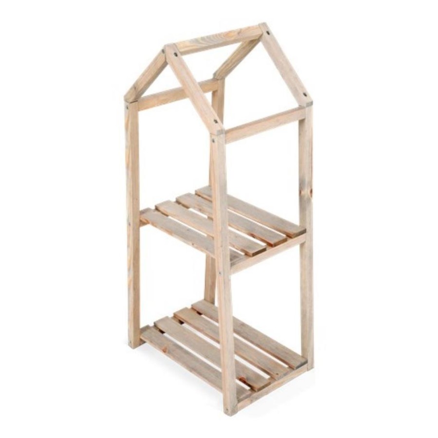 Etagere 2 Lagen 76 Cm Naturel hout |