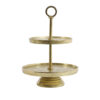 Etagere 2 laags Lutek Goud |
