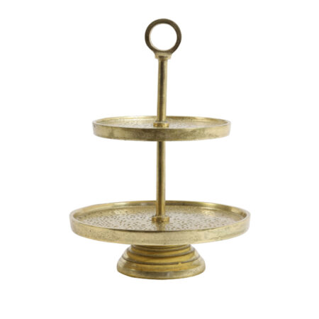 Etagere 2 laags Lutek Goud |