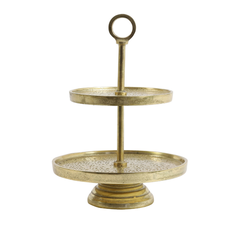 Etagere 2 laags Lutek Goud |