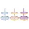 Etagere 2-tone metaal 2-laags Ø20xh23cm | Merkloos