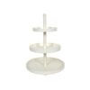 Etagere 3-laags Metaal Wit 25x35cm |