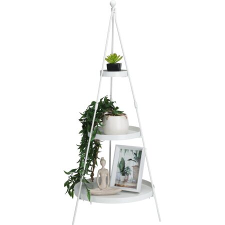 Etagere 3-laags wit 26x26x73cm | Home & Styling