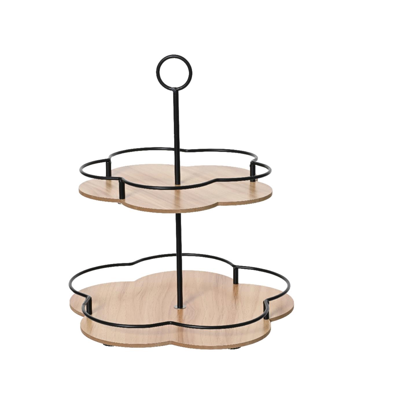 Etagere bamboe Ø28.5x33cm | Decoris