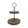 Etagere hout 2-laags H38D33cm | HBX natural living