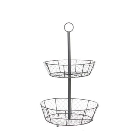 Etagere met metalen manden 60x35cm | Z