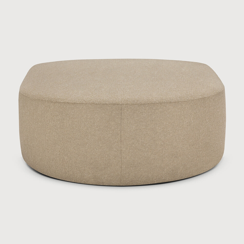 Ethnicraft Bulky Halfronde Voetbank - Almond | Ethnicraft