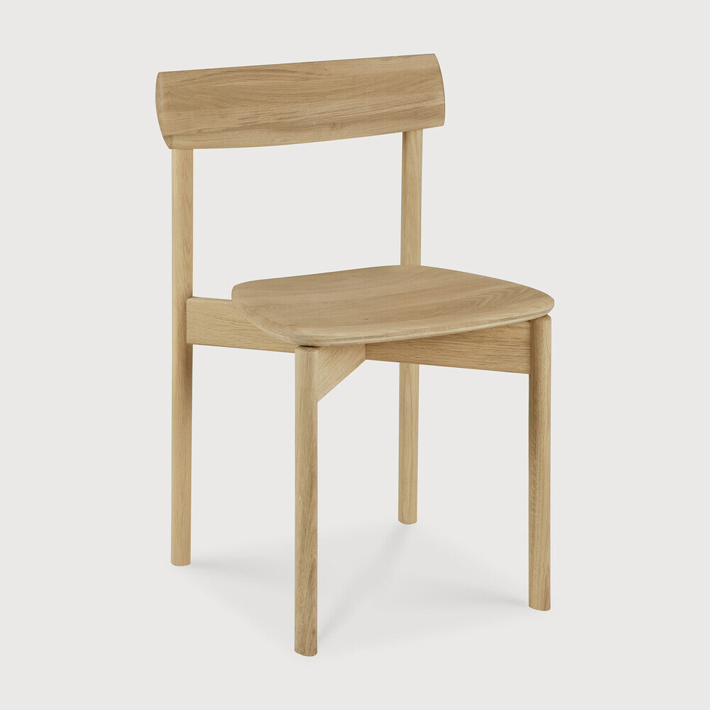 Ethnicraft Eetkamerstoel Risu Gevernist Eikenhout - Naturel | Ethnicraft