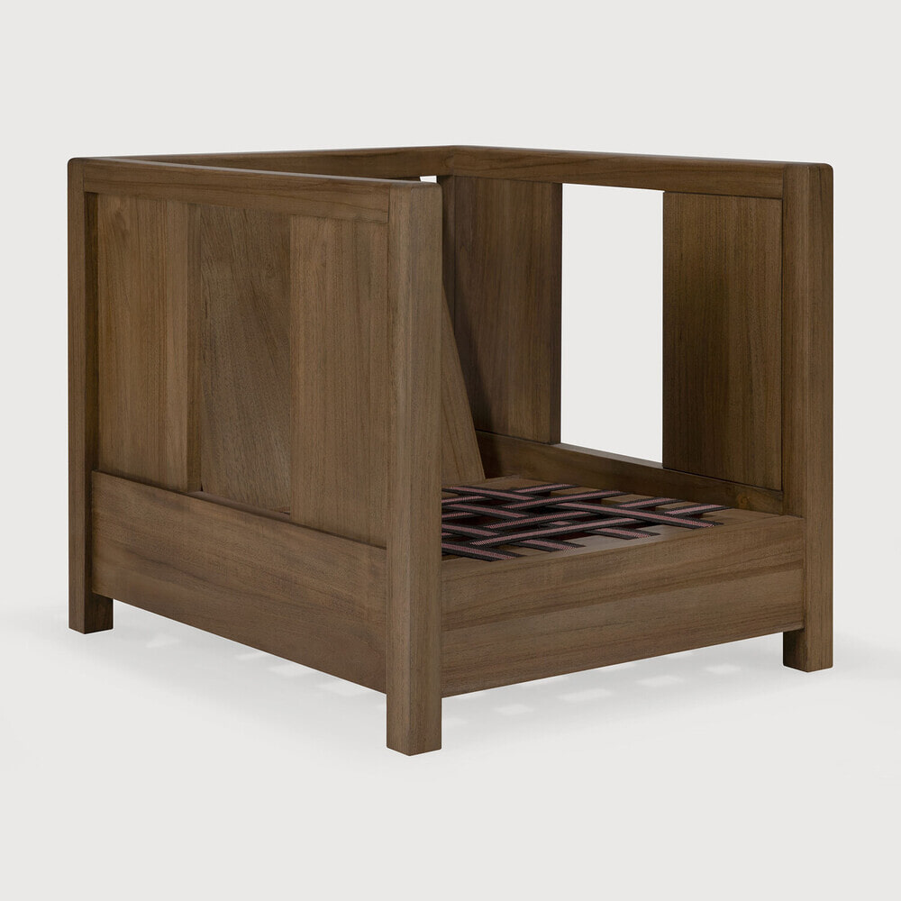 Ethnicraft Fauteuil Roan Teak Zonder Kussen - Wild Brown | Ethnicraft