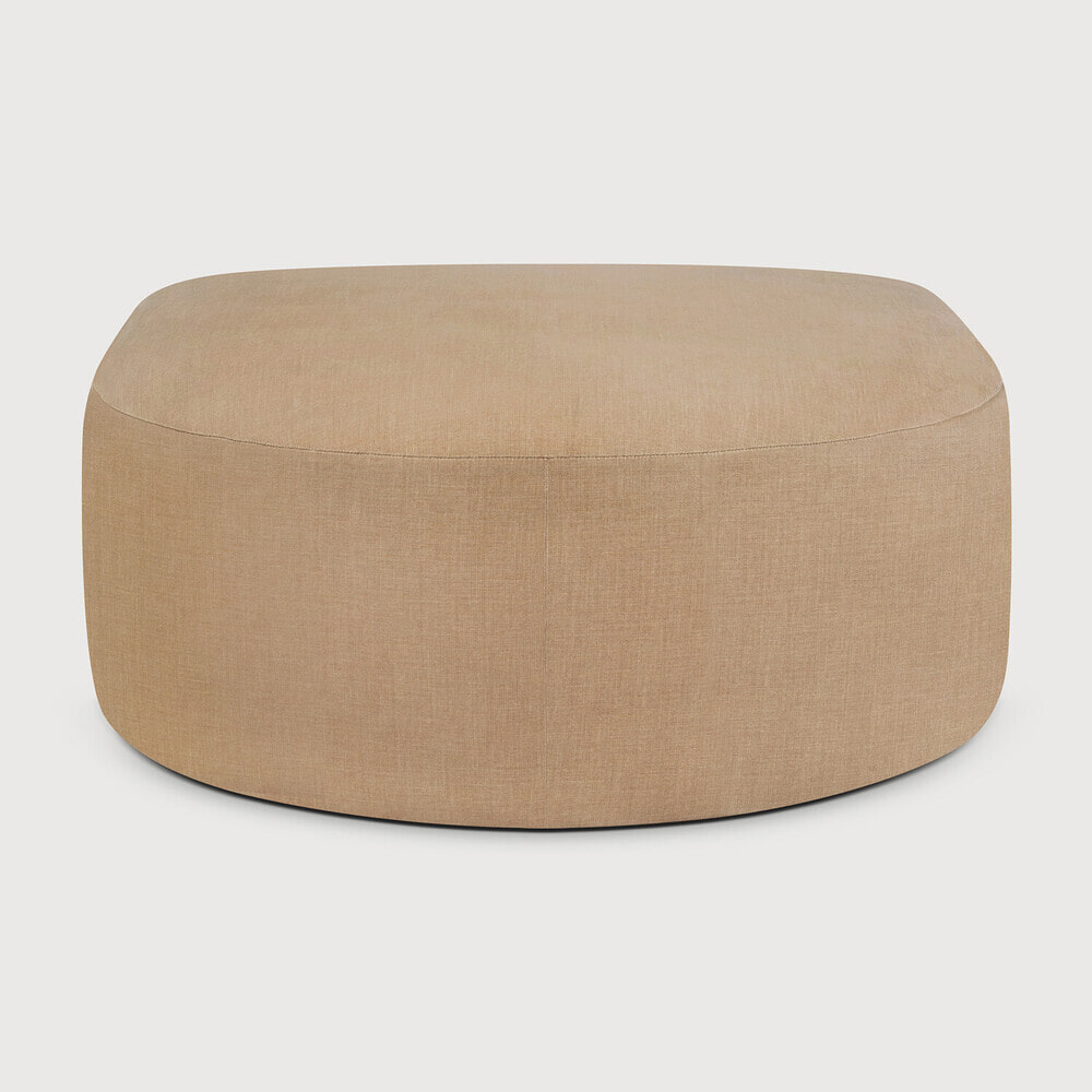 Ethnicraft Halfronde Hocker Bulky 95 x 95cm - Light Sepia | Ethnicraft